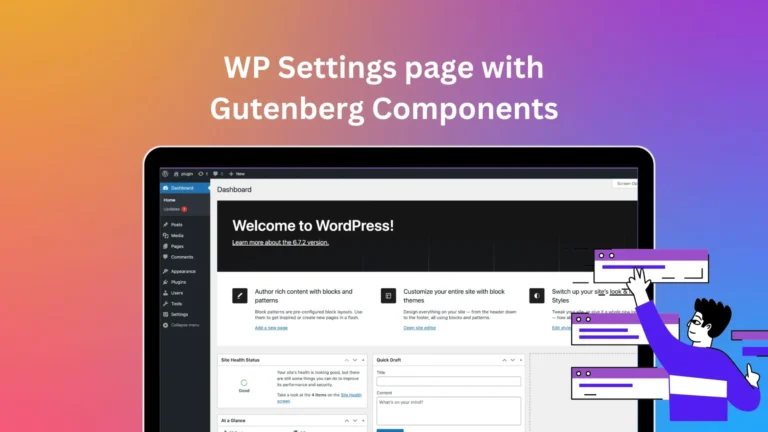 Building an extendible WordPress admin Settings page with Gutenberg Components